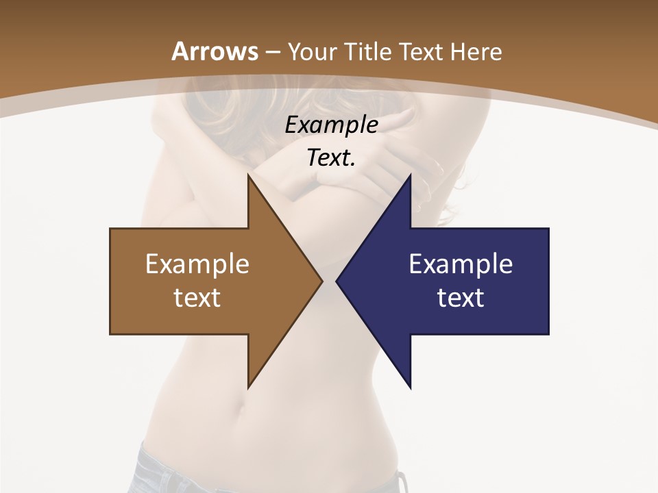 Caucasian Hair Blonde PowerPoint Template