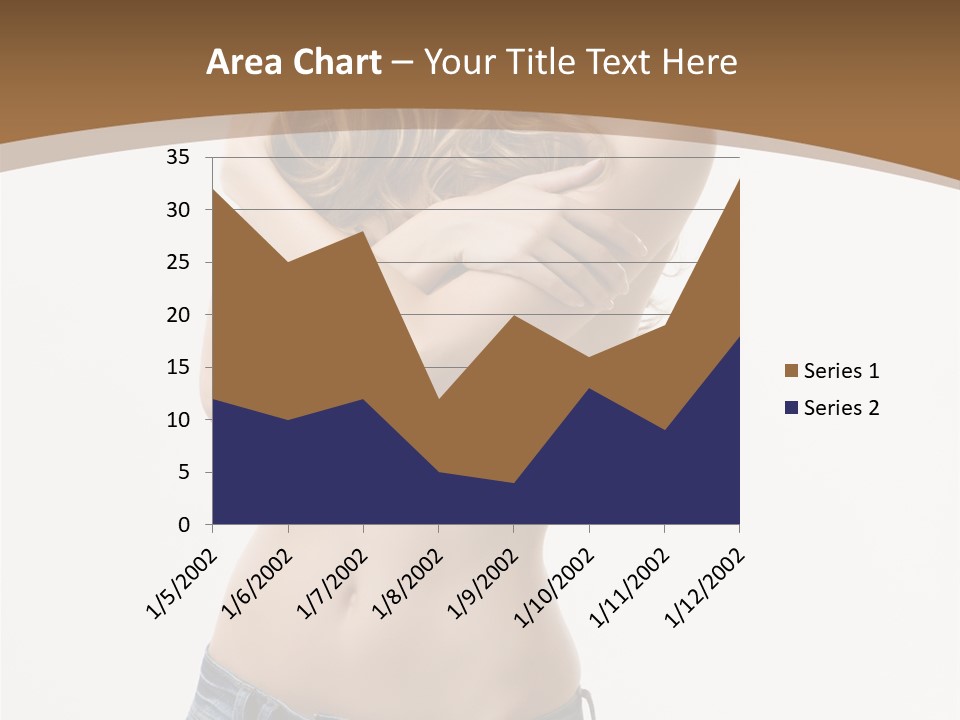 Caucasian Hair Blonde PowerPoint Template