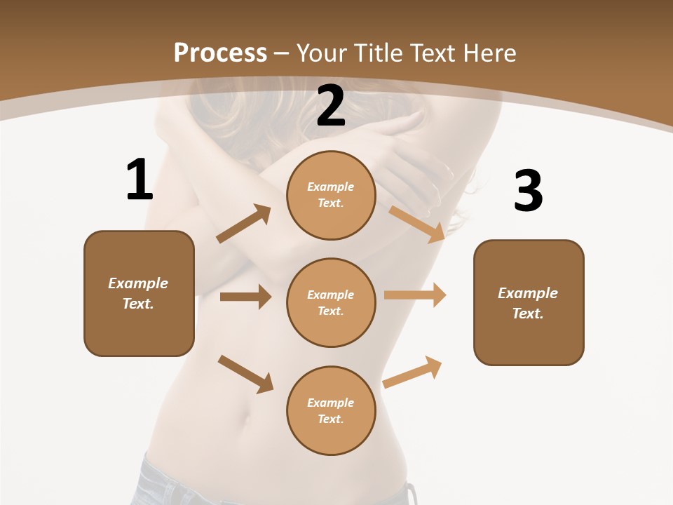 Caucasian Hair Blonde PowerPoint Template