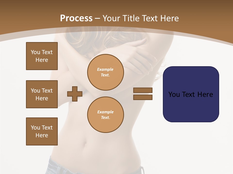 Caucasian Hair Blonde PowerPoint Template