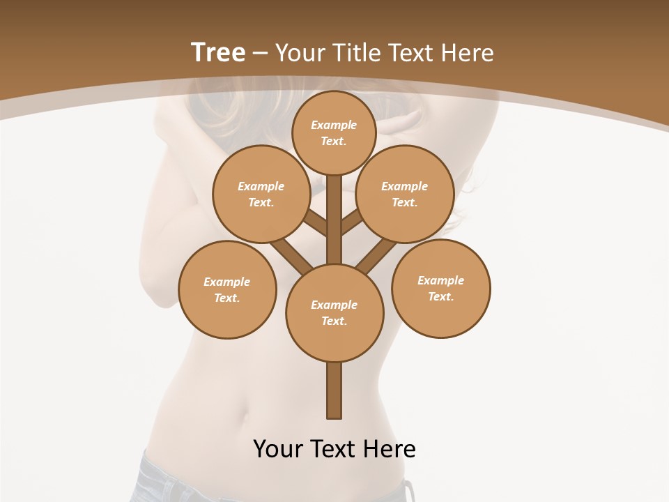 Caucasian Hair Blonde PowerPoint Template