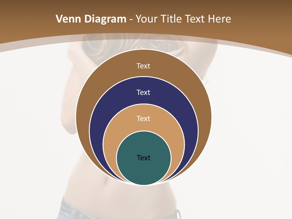 Caucasian Hair Blonde PowerPoint Template