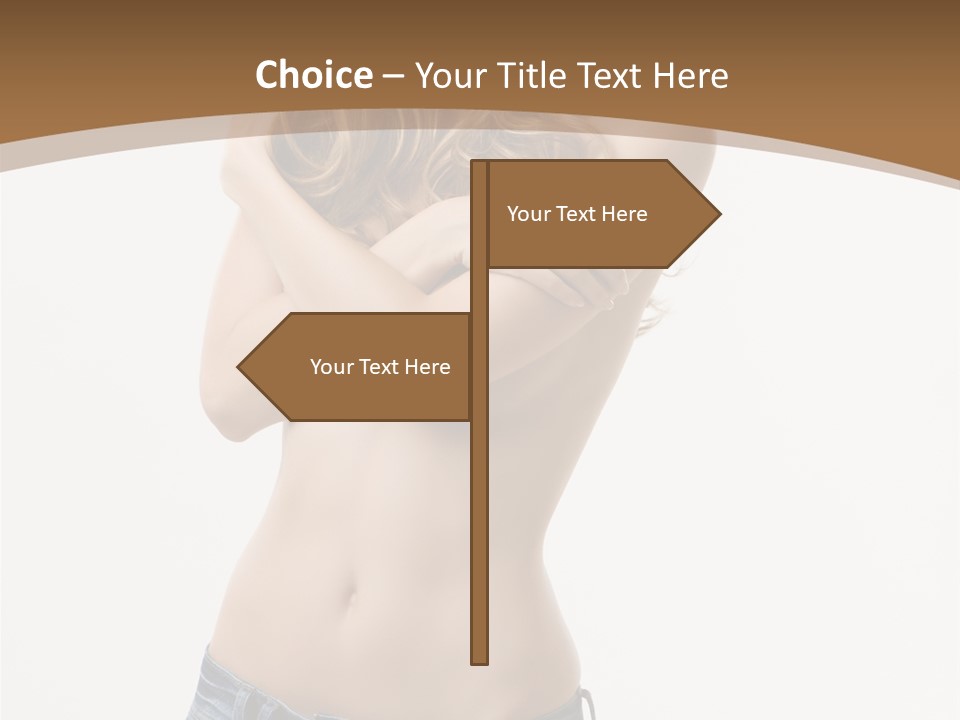 Caucasian Hair Blonde PowerPoint Template