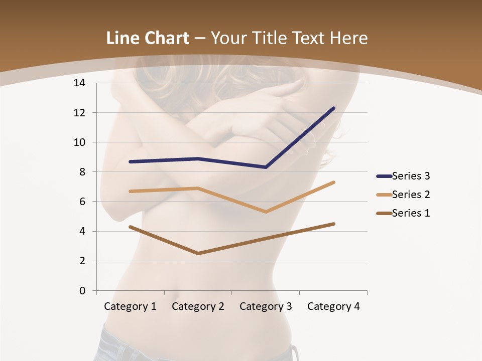 Caucasian Hair Blonde PowerPoint Template