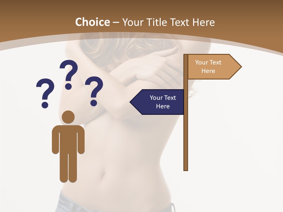 Caucasian Hair Blonde PowerPoint Template