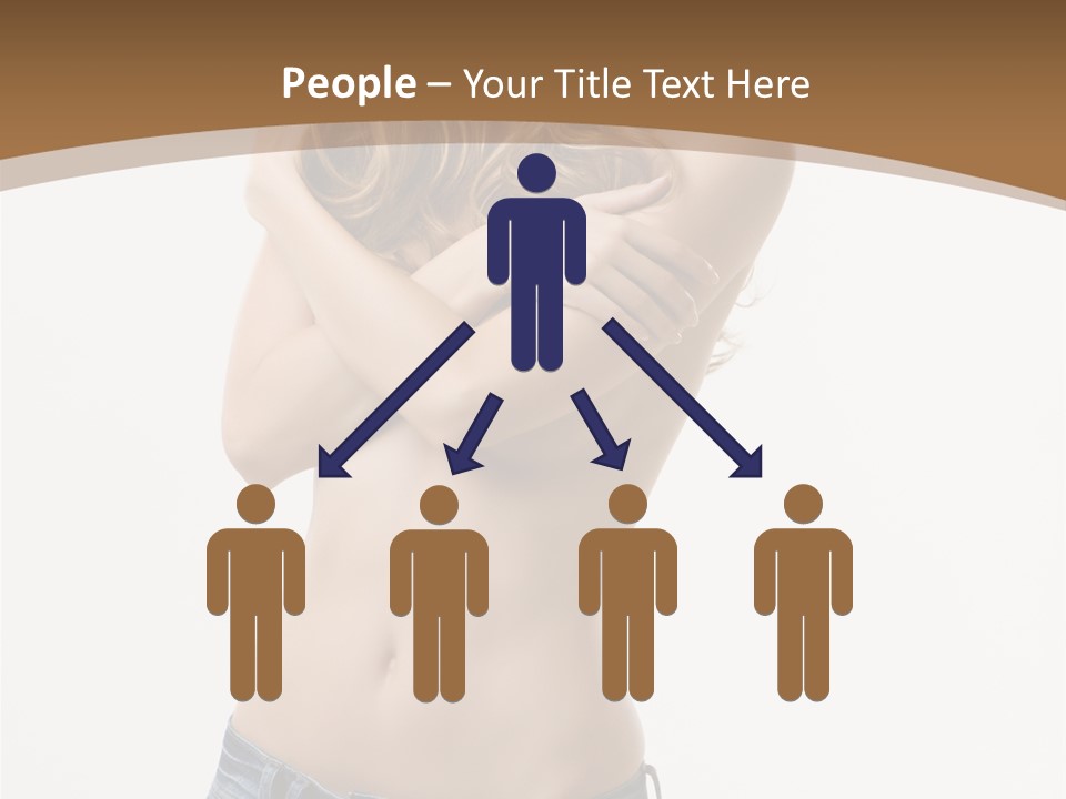 Caucasian Hair Blonde PowerPoint Template