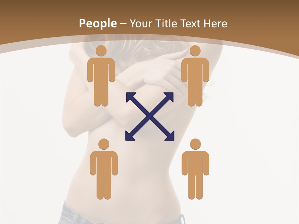 Caucasian Hair Blonde PowerPoint Template