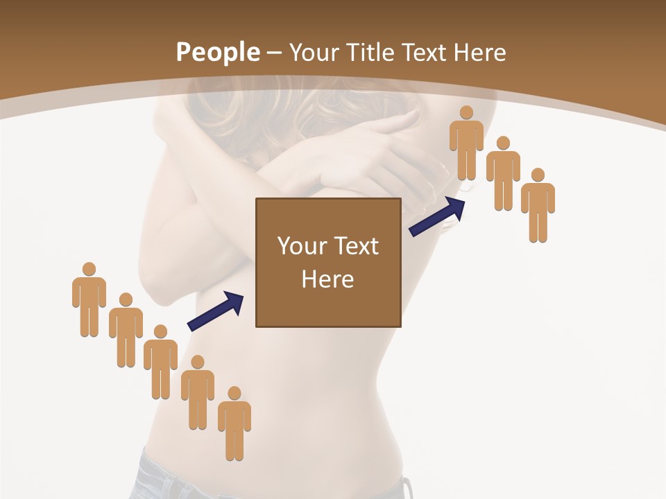 Caucasian Hair Blonde PowerPoint Template