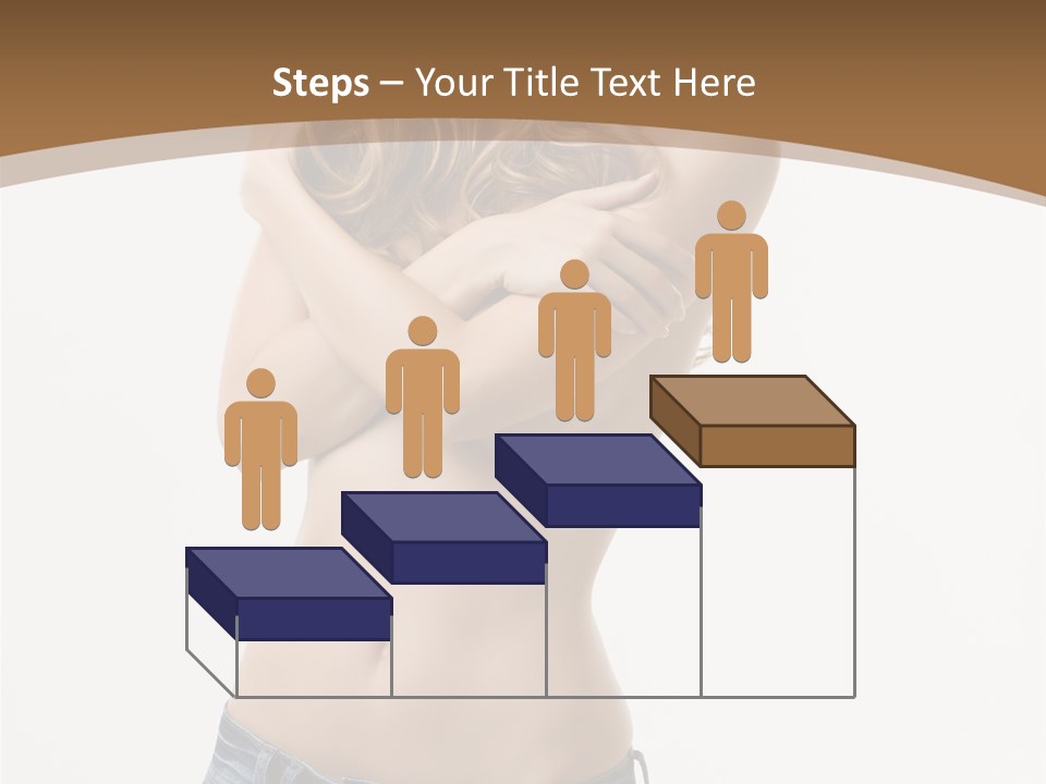 Caucasian Hair Blonde PowerPoint Template