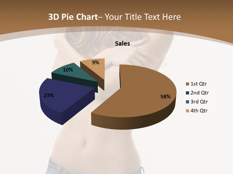 Caucasian Hair Blonde PowerPoint Template