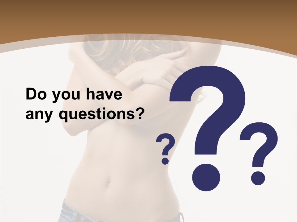 Caucasian Hair Blonde PowerPoint Template