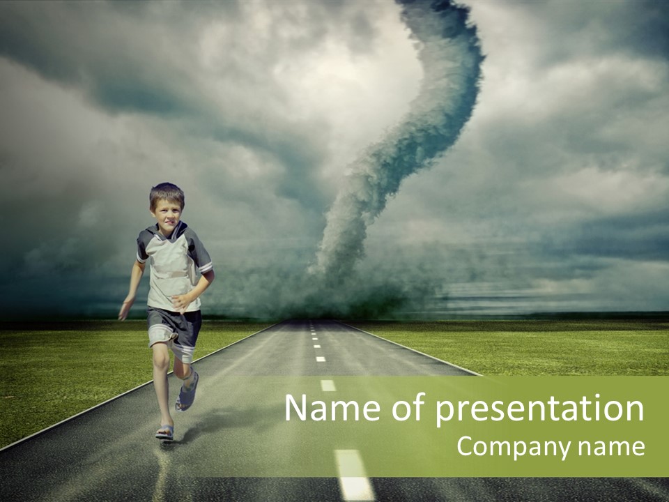 Concept Cyclone Fear PowerPoint Template