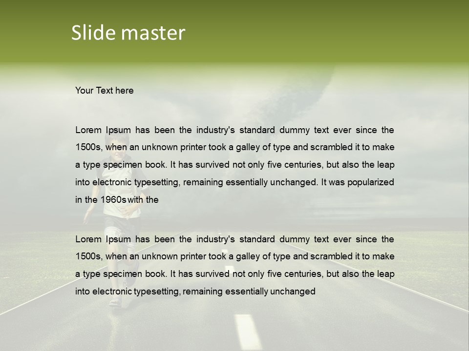 Concept Cyclone Fear PowerPoint Template