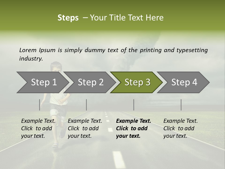 Concept Cyclone Fear PowerPoint Template