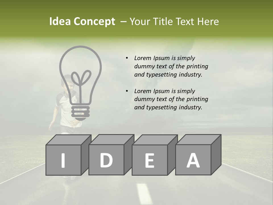 Concept Cyclone Fear PowerPoint Template