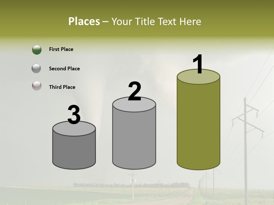 Field Tornado Clouds PowerPoint Template