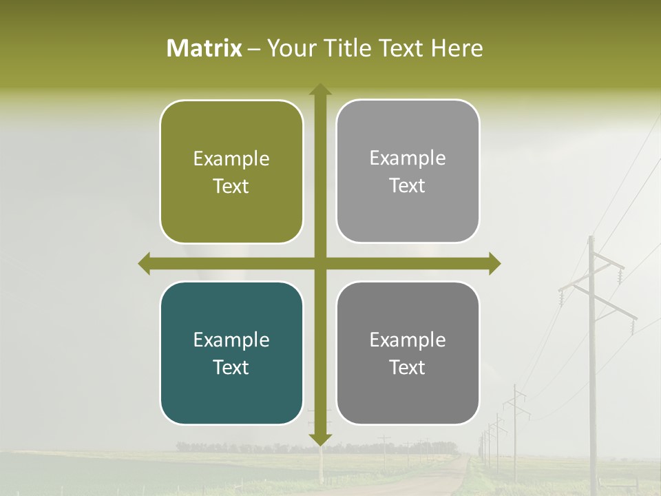 Field Tornado Clouds PowerPoint Template