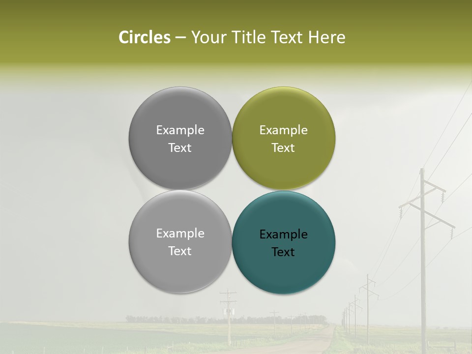 Field Tornado Clouds PowerPoint Template