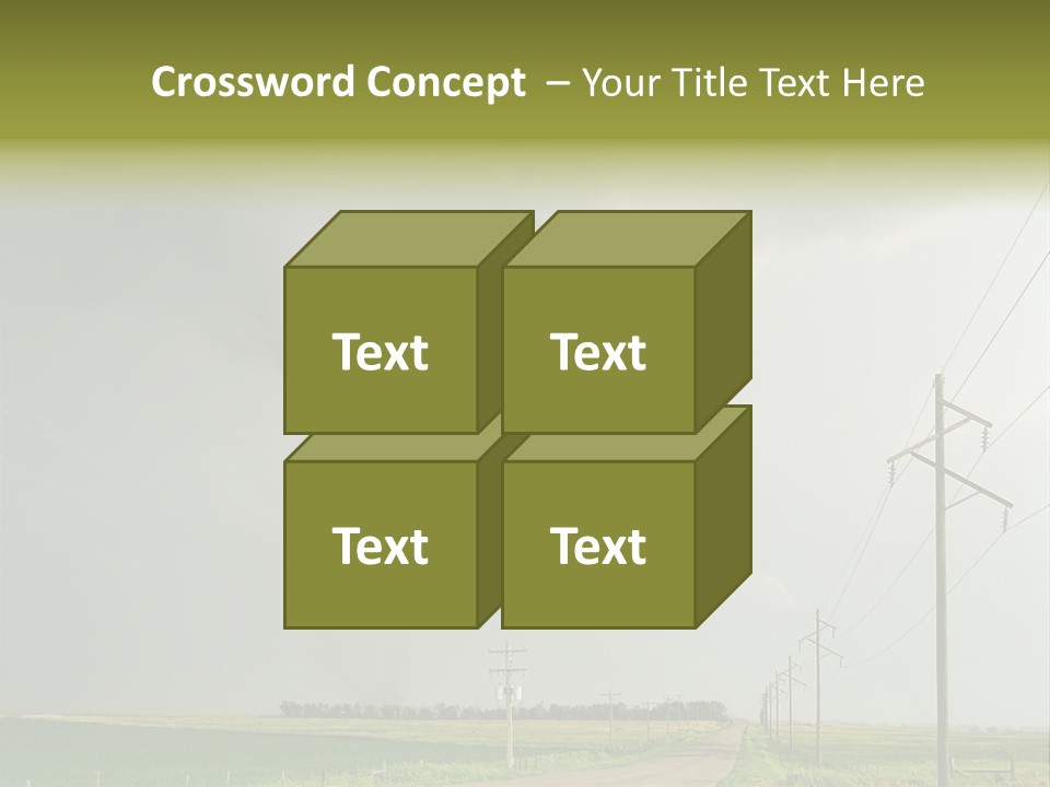 Field Tornado Clouds PowerPoint Template