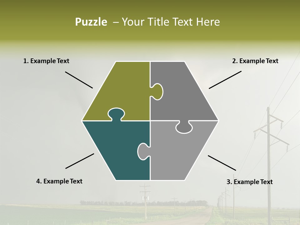 Field Tornado Clouds PowerPoint Template