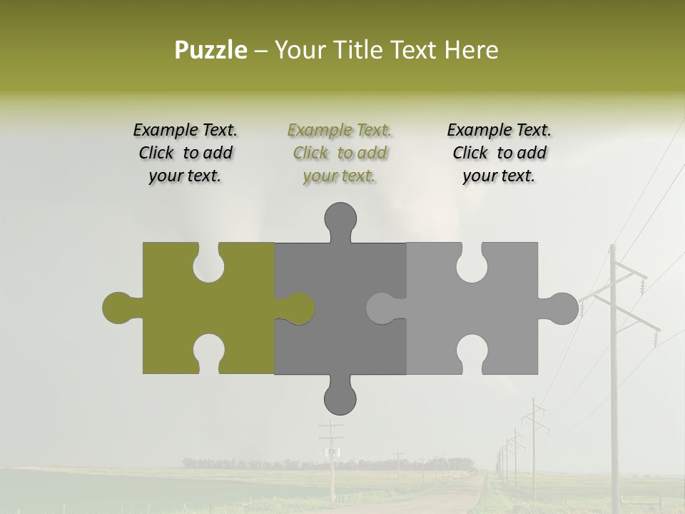 Field Tornado Clouds PowerPoint Template