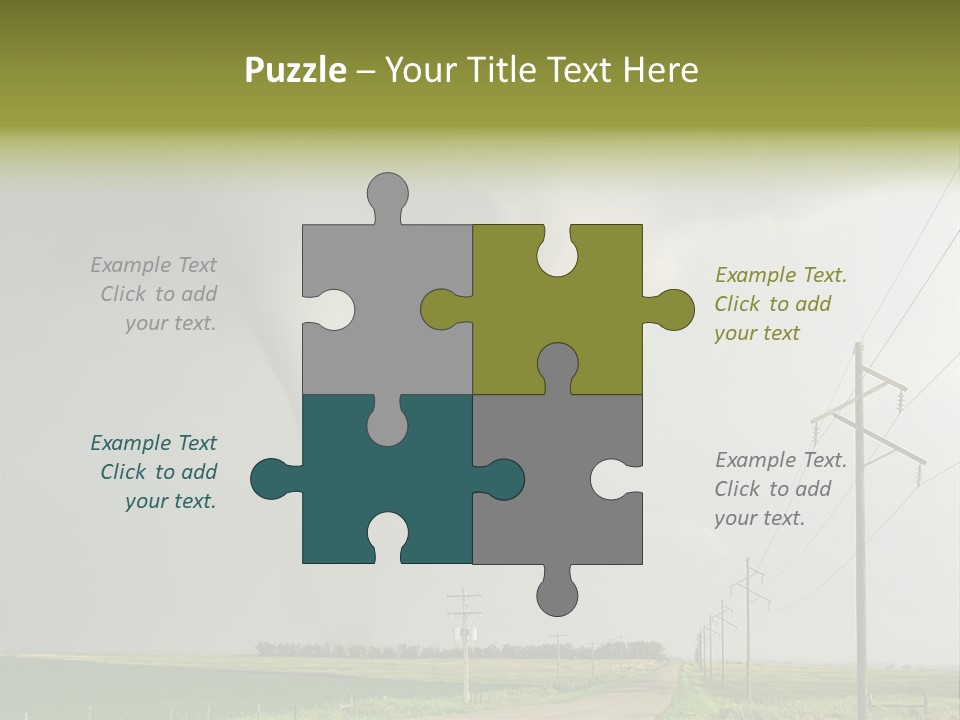 Field Tornado Clouds PowerPoint Template