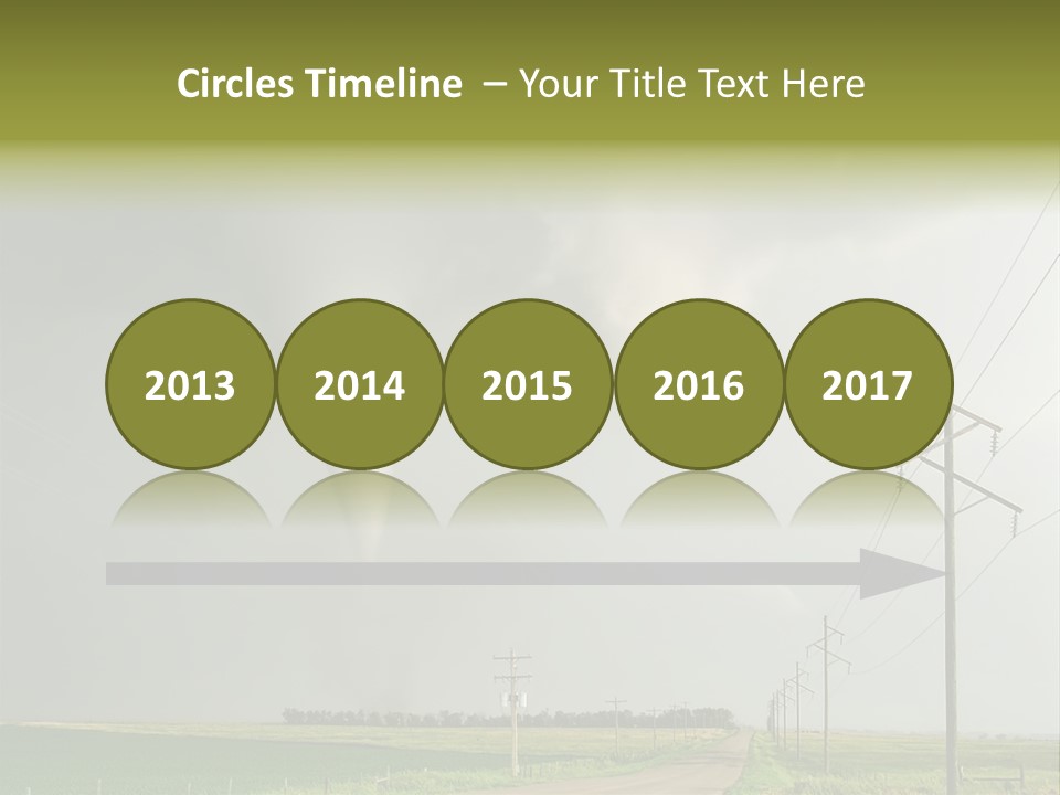 Field Tornado Clouds PowerPoint Template