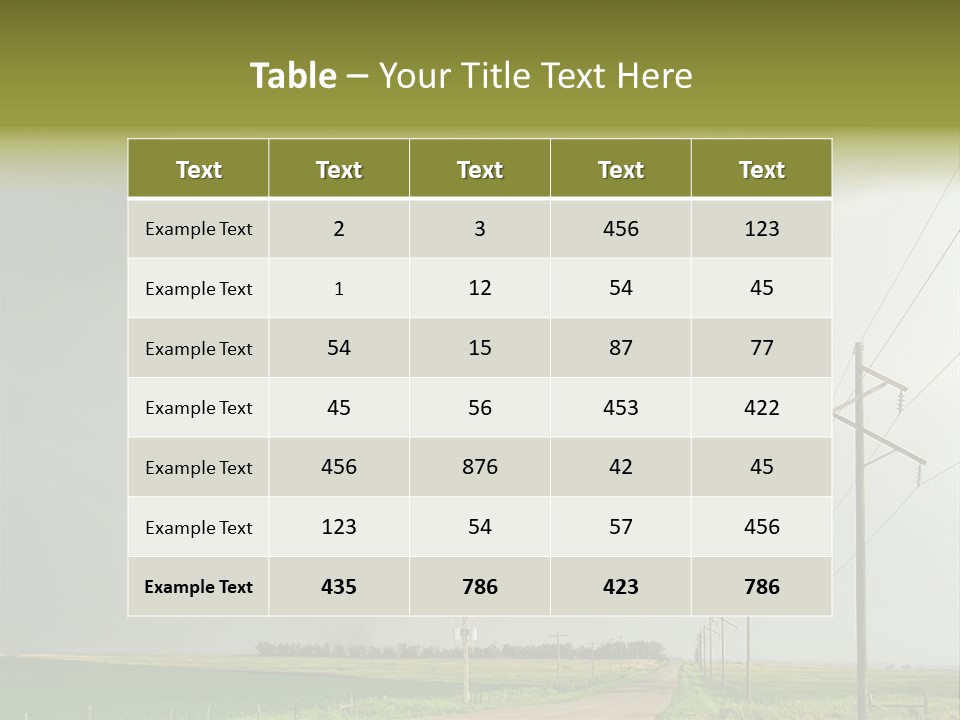 Field Tornado Clouds PowerPoint Template