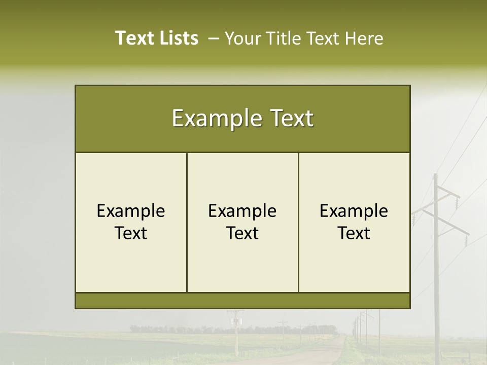 Field Tornado Clouds PowerPoint Template