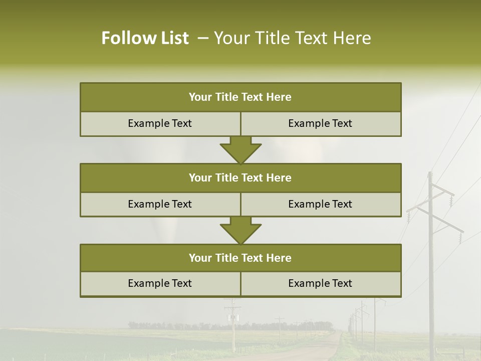 Field Tornado Clouds PowerPoint Template