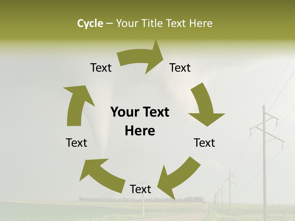 Field Tornado Clouds PowerPoint Template