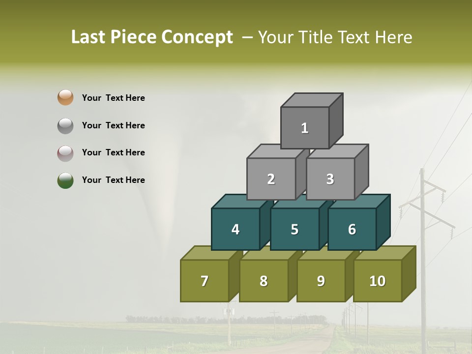 Field Tornado Clouds PowerPoint Template