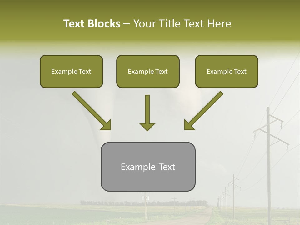 Field Tornado Clouds PowerPoint Template