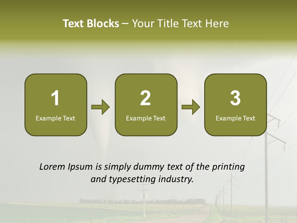 Field Tornado Clouds PowerPoint Template