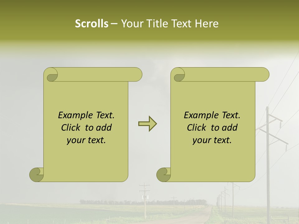 Field Tornado Clouds PowerPoint Template