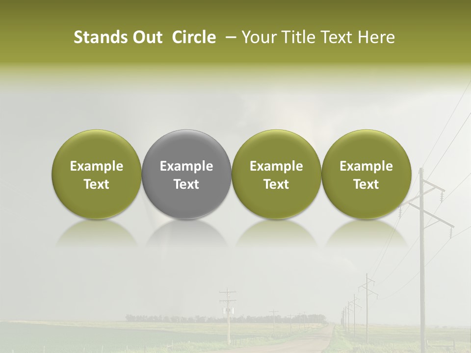 Field Tornado Clouds PowerPoint Template