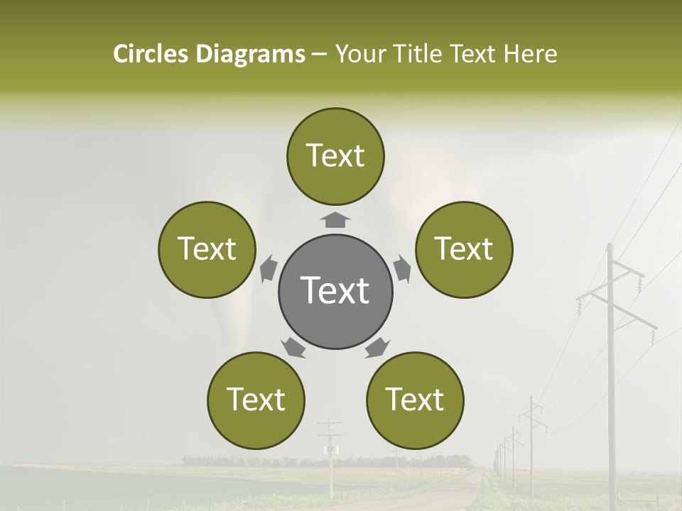 Field Tornado Clouds PowerPoint Template