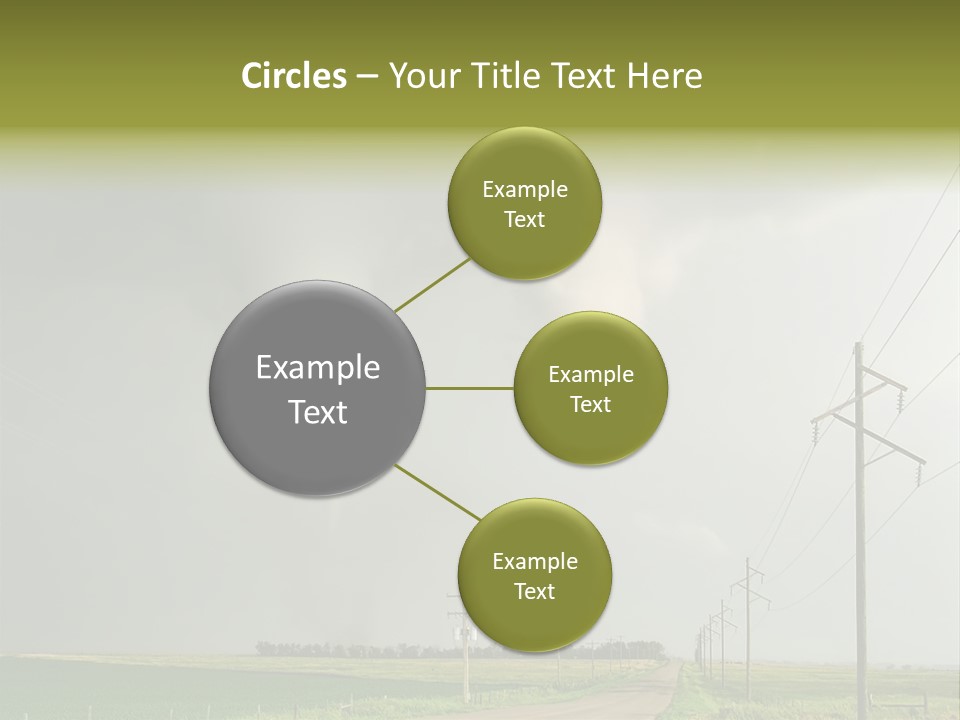 Field Tornado Clouds PowerPoint Template