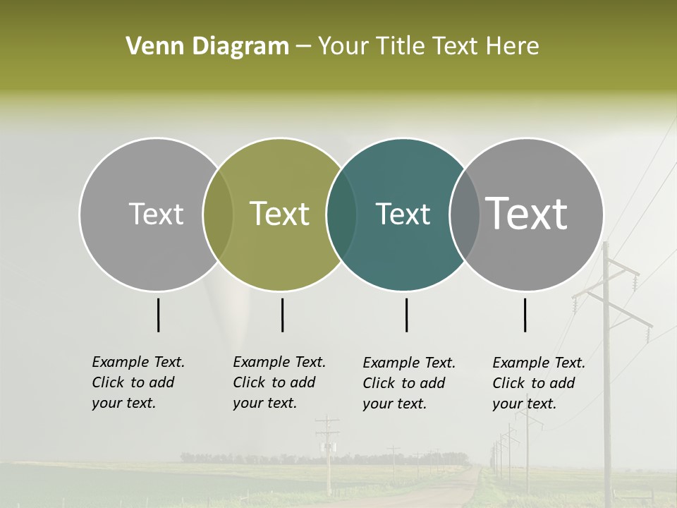 Field Tornado Clouds PowerPoint Template