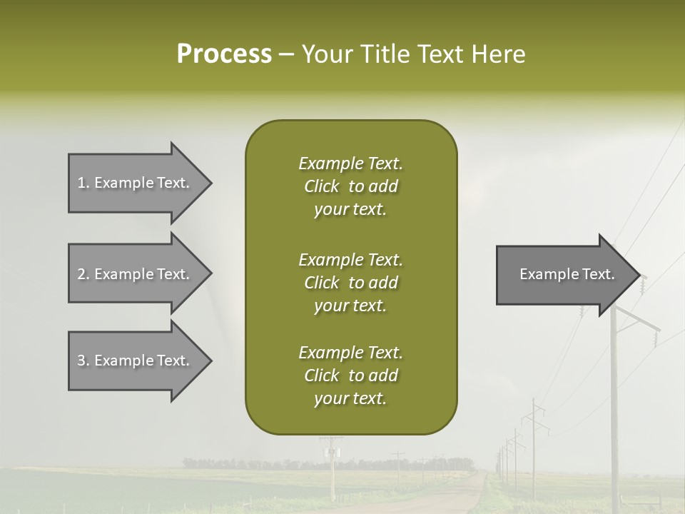 Field Tornado Clouds PowerPoint Template