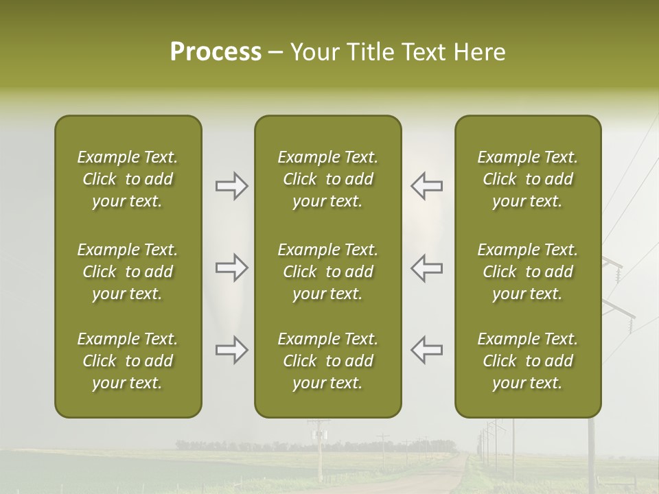 Field Tornado Clouds PowerPoint Template