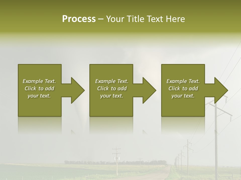Field Tornado Clouds PowerPoint Template