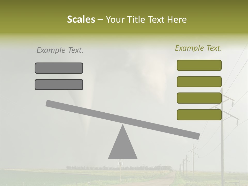 Field Tornado Clouds PowerPoint Template