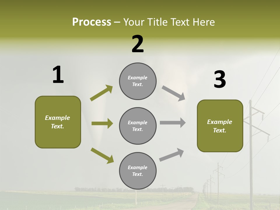 Field Tornado Clouds PowerPoint Template