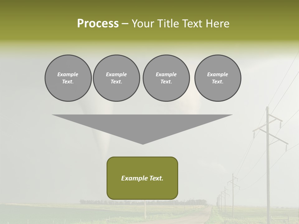Field Tornado Clouds PowerPoint Template