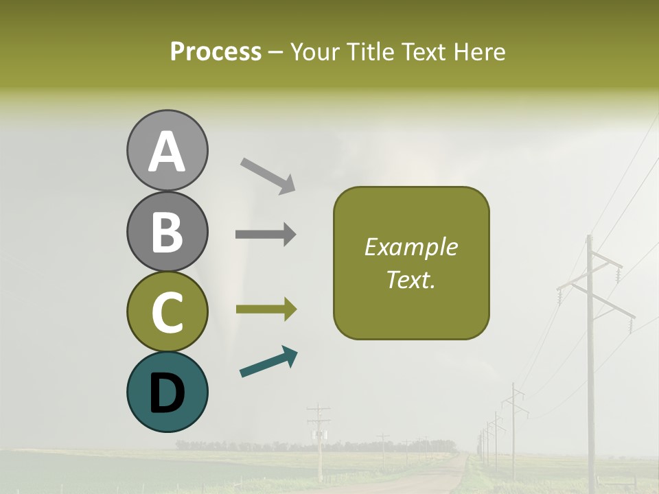 Field Tornado Clouds PowerPoint Template