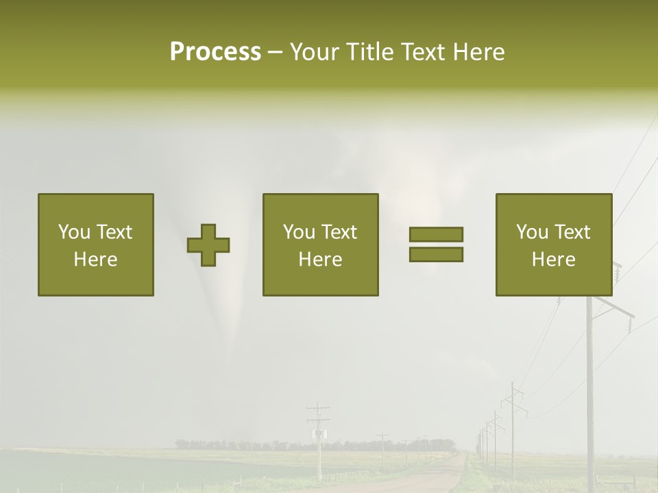 Field Tornado Clouds PowerPoint Template