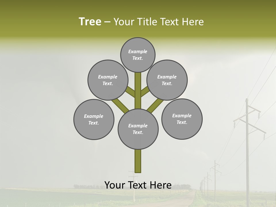 Field Tornado Clouds PowerPoint Template