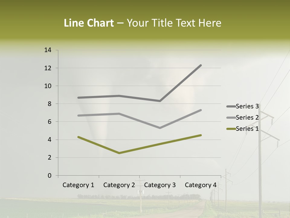 Field Tornado Clouds PowerPoint Template