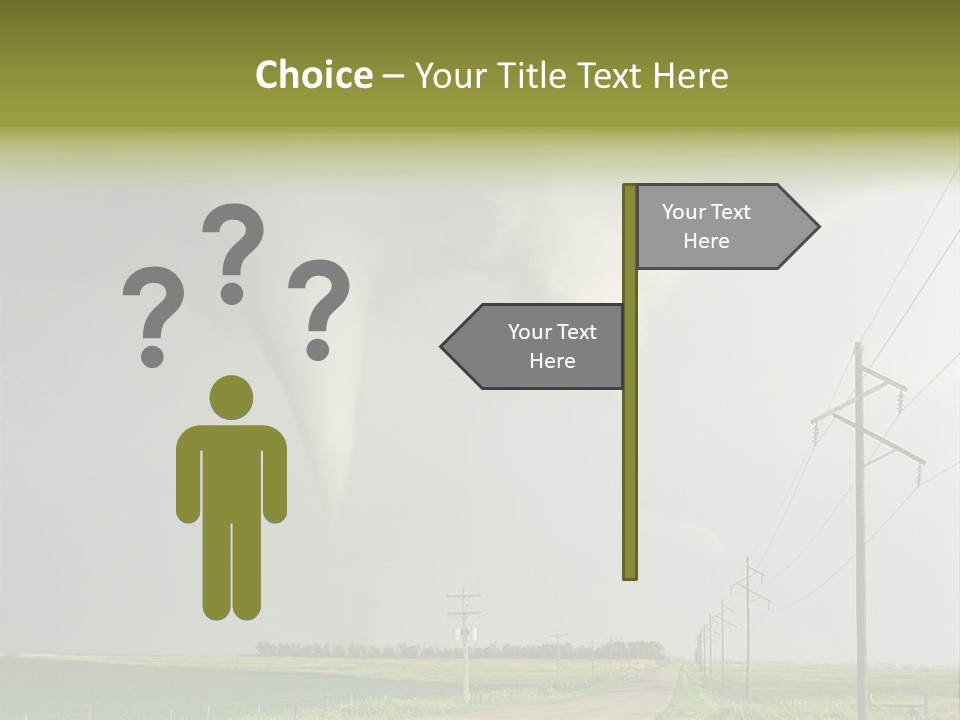 Field Tornado Clouds PowerPoint Template